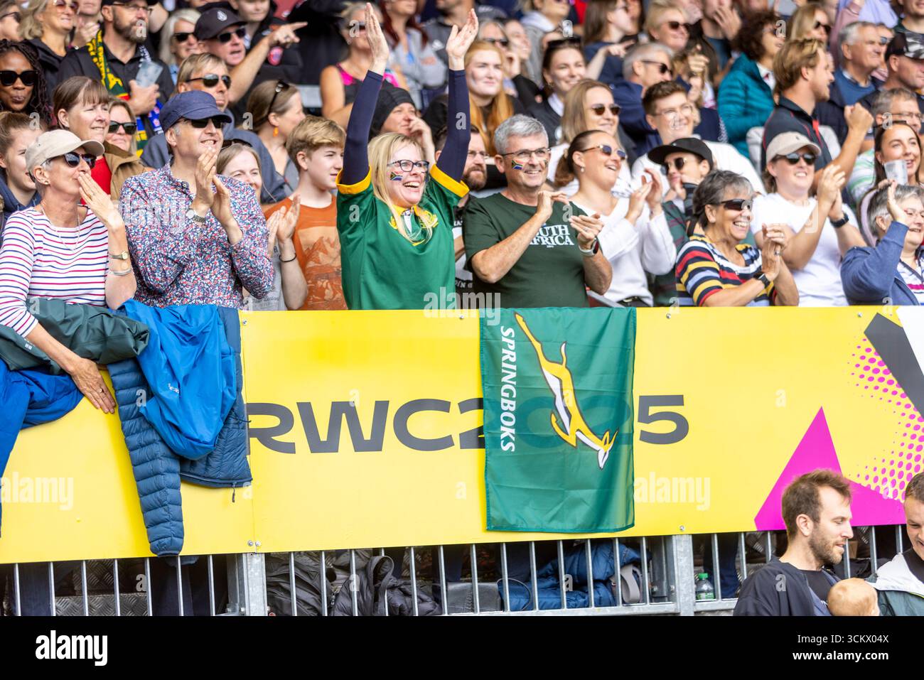 New Zealand Women v South Africa Women femmes Rugby World Cup Quarter finals Sandy Park Exeter Saturday13,September,2025Sandy Park ,Copyright Martin Edwards/Alamy Live News tous droits réservés. Image protégée par les lois internationales sur les droits d'auteur Banque D'Images