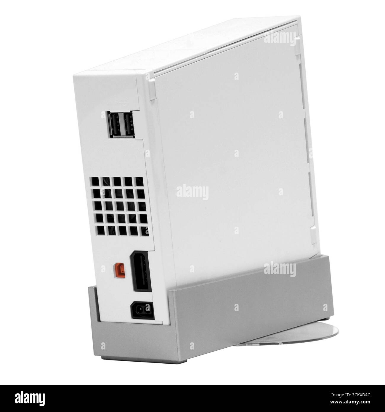 Console Nintendo Wii 2006, arrière Banque D'Images