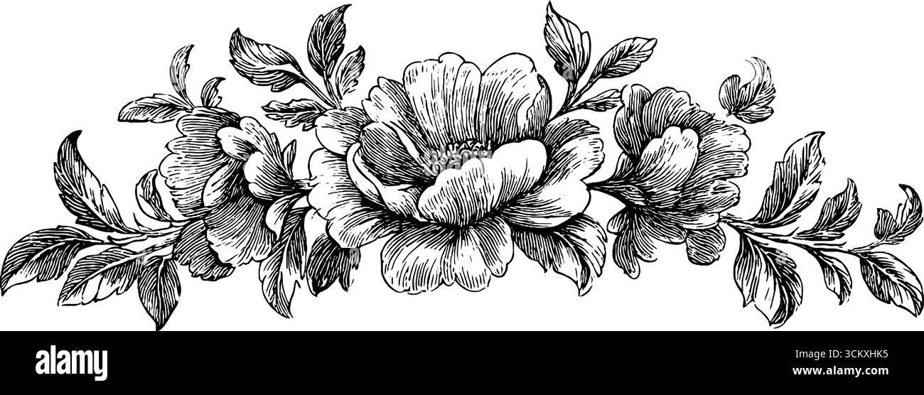 Design floral élégant avec brocart et points frisés pour des motifs décoratifs. Illustration de Vecteur Design floral élégant avec brocart et points frisés pour des motifs décoratifs. Illustration de Vecteur