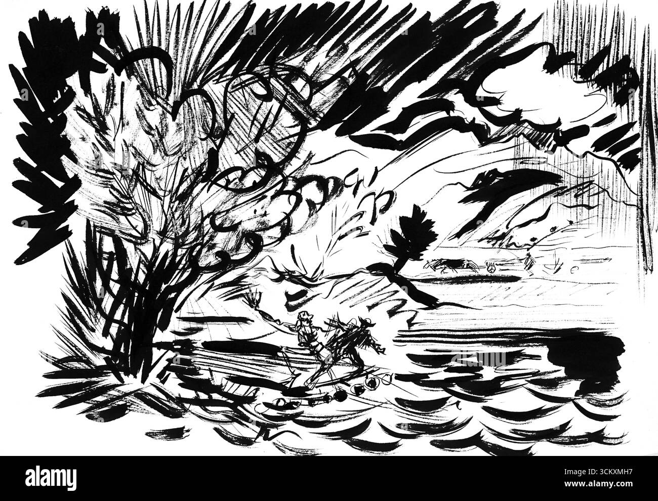 Madone slovaque par Arnold Peter Weisz Kubincan, étude de figures religieuses du début du XXe siècle, œuvre d'art du domaine public à haute résolution Banque D'Images