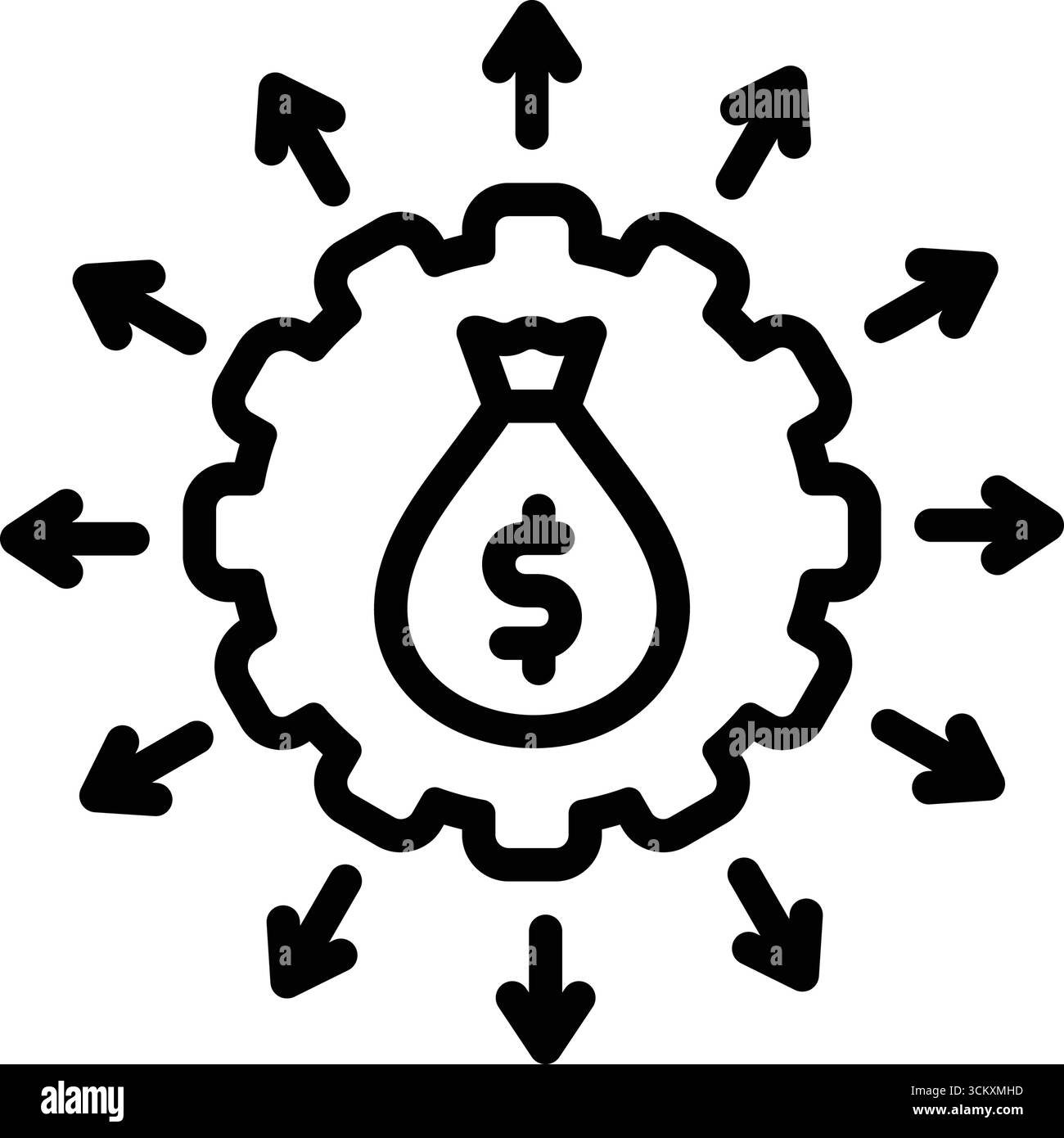 Icône pour l'inclusion financière, financière Illustration de Vecteur