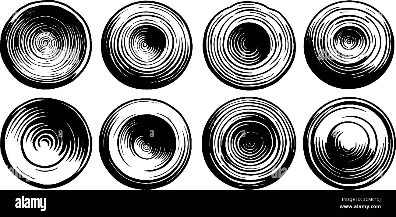 Illusion d'optique moir vagues et cercles concentriques conception pour l'art et la décoration. Illustration de Vecteur