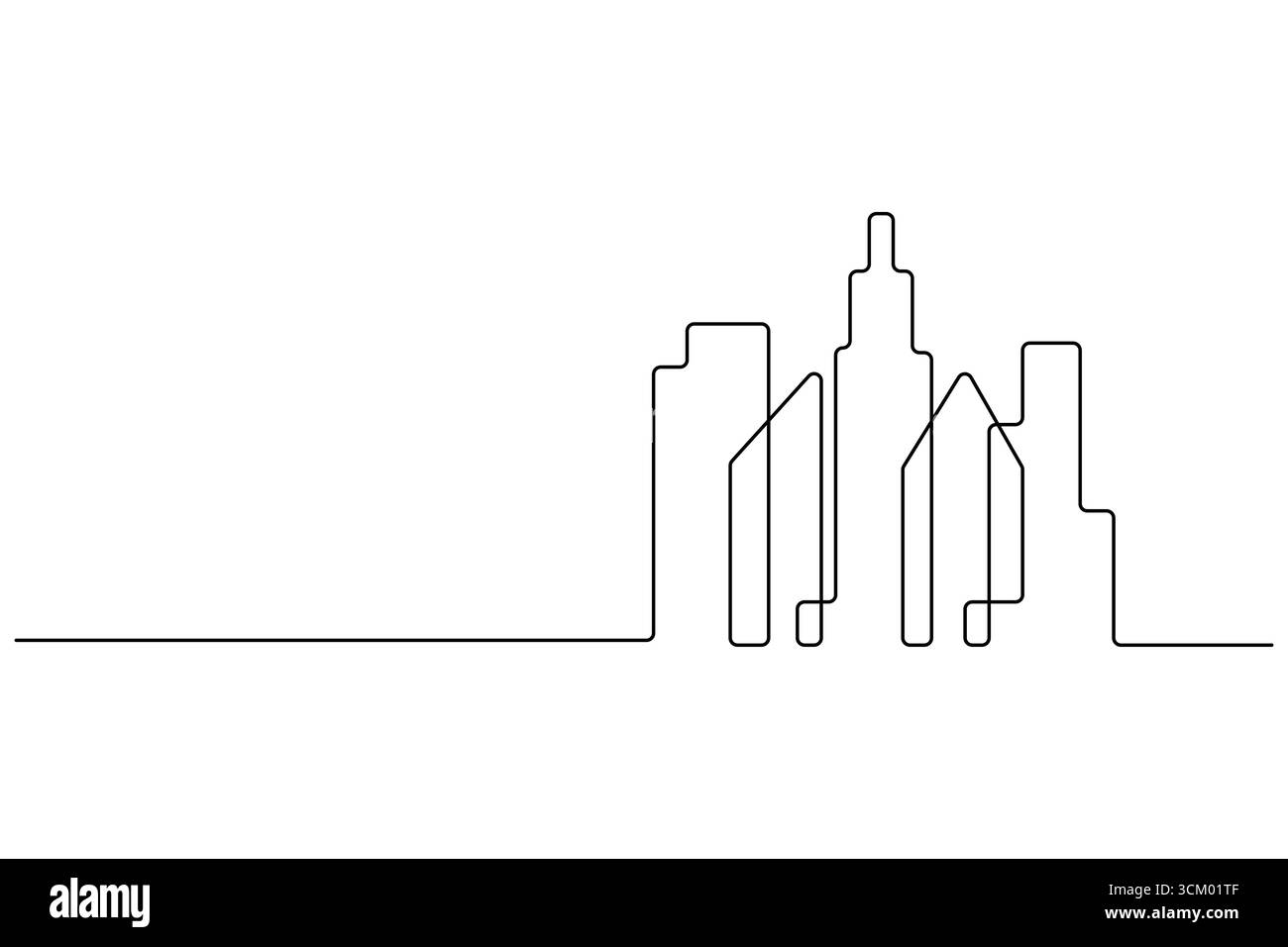 Contour minimaliste de tour de bureau dessin vectoriel simple Illustration de Vecteur