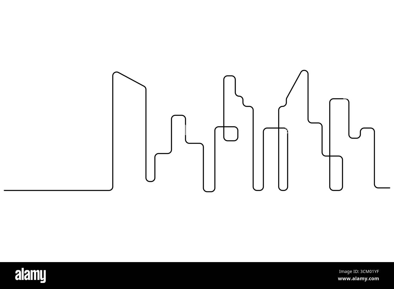 Contour minimaliste de tour de bureau dessin vectoriel simple Illustration de Vecteur