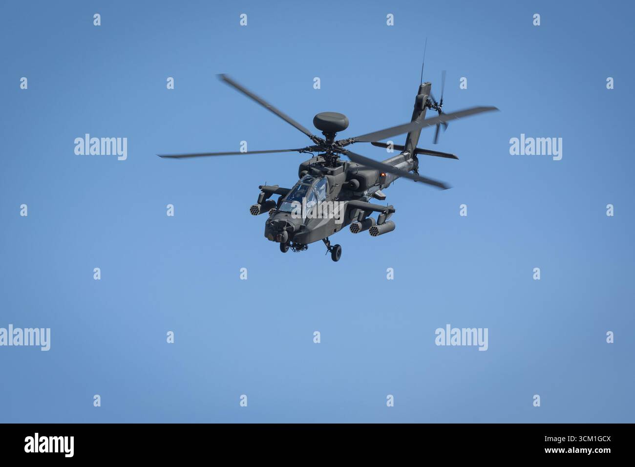 Army Air corps - Boeing AH-64E Apache, aéroporté au Royal International Air Tattoo le 18 juillet 2025. Banque D'Images