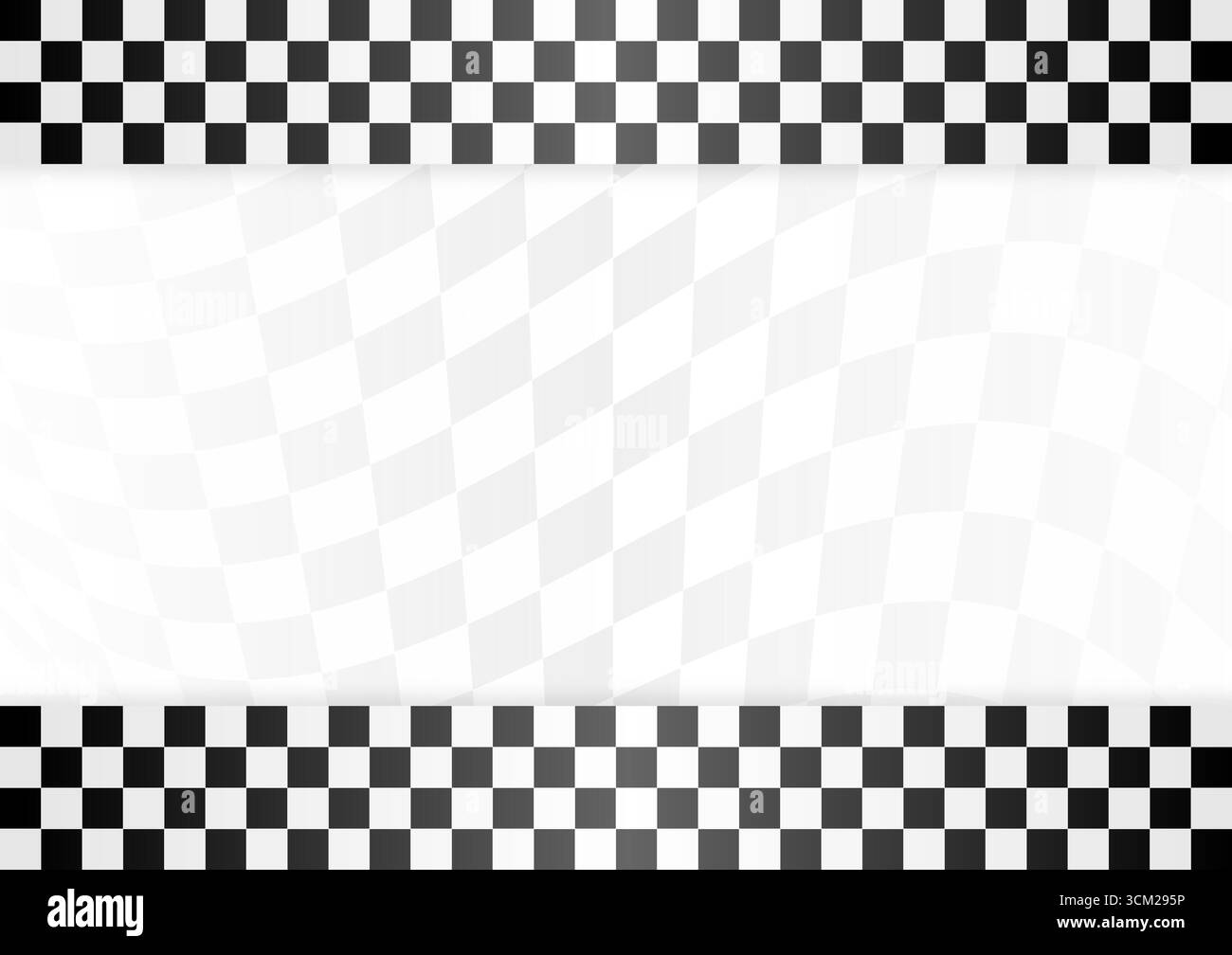 Fond de piste de course. Drapeau damier de course. Concept de course automobile. Illustration vectorielle. Illustration de Vecteur