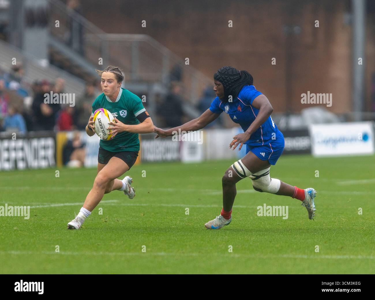 Ireland's Aoibheann Reilly France Women v Ireland Women Women Rugby World Cup Pool d Sandy Park Exeter Sunday14,September,2025Sandy Park ,Copyright Martin Edwards/Alamy Live News tous droits réservés. Image protégée par les lois internationales sur les droits d'auteur crédit : Martin Edwards/Alamy Live News Banque D'Images