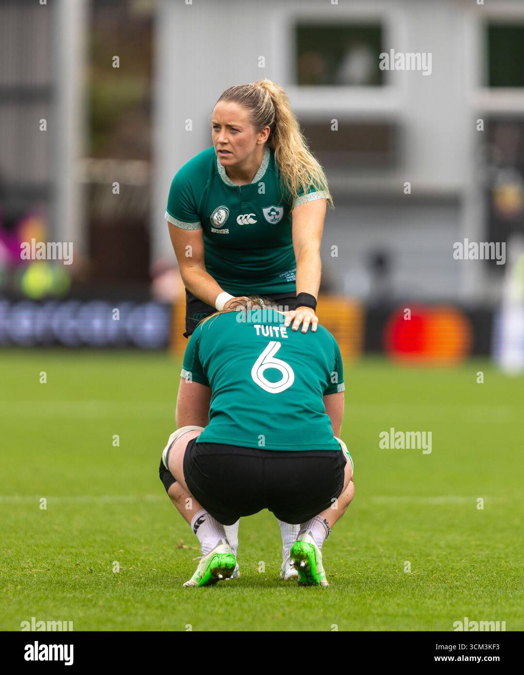 Consoles Stacey Flood Irlande Fiona tuite France Women v Ireland Women Women Women Rugby World Cup Pool d Sandy Park Exeter Sunday14,September,2025Sandy Park ,Copyright Martin Edwards/Alamy Live News tous droits réservés. Image protégée par les lois internationales sur les droits d'auteur crédit : Martin Edwards/Alamy Live News Banque D'Images