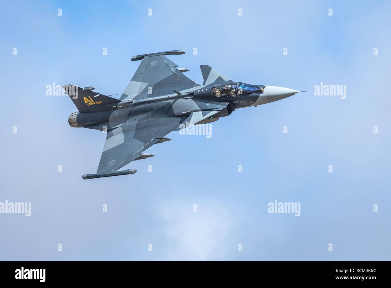 Saab JAS 39E Gripen, aéroporté au Royal International Air Tattoo 2025. Banque D'Images