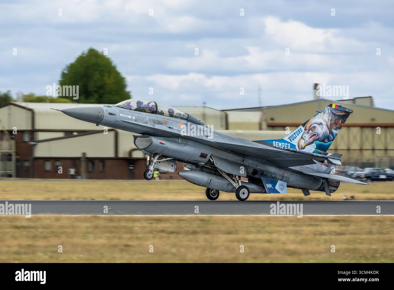 Belgian Air Force - General Dynamics F-16 Fighting Falcon, au Royal International Air Tattoo 2025. Banque D'Images