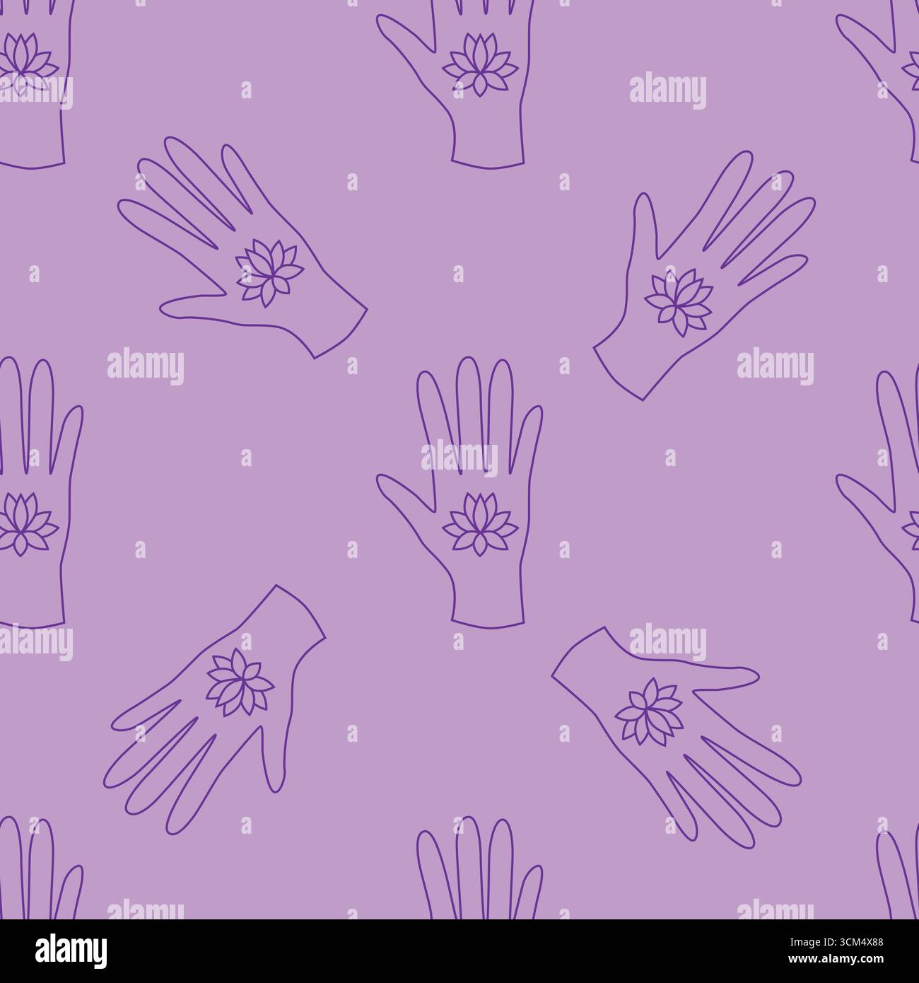 Silhouettes Magic symboles Seamless pattern, avec des éléments magiques tels que serpent, oeil, cartes de tarot, main, crâne, potion, lune, papillon, champignons, st Illustration de Vecteur