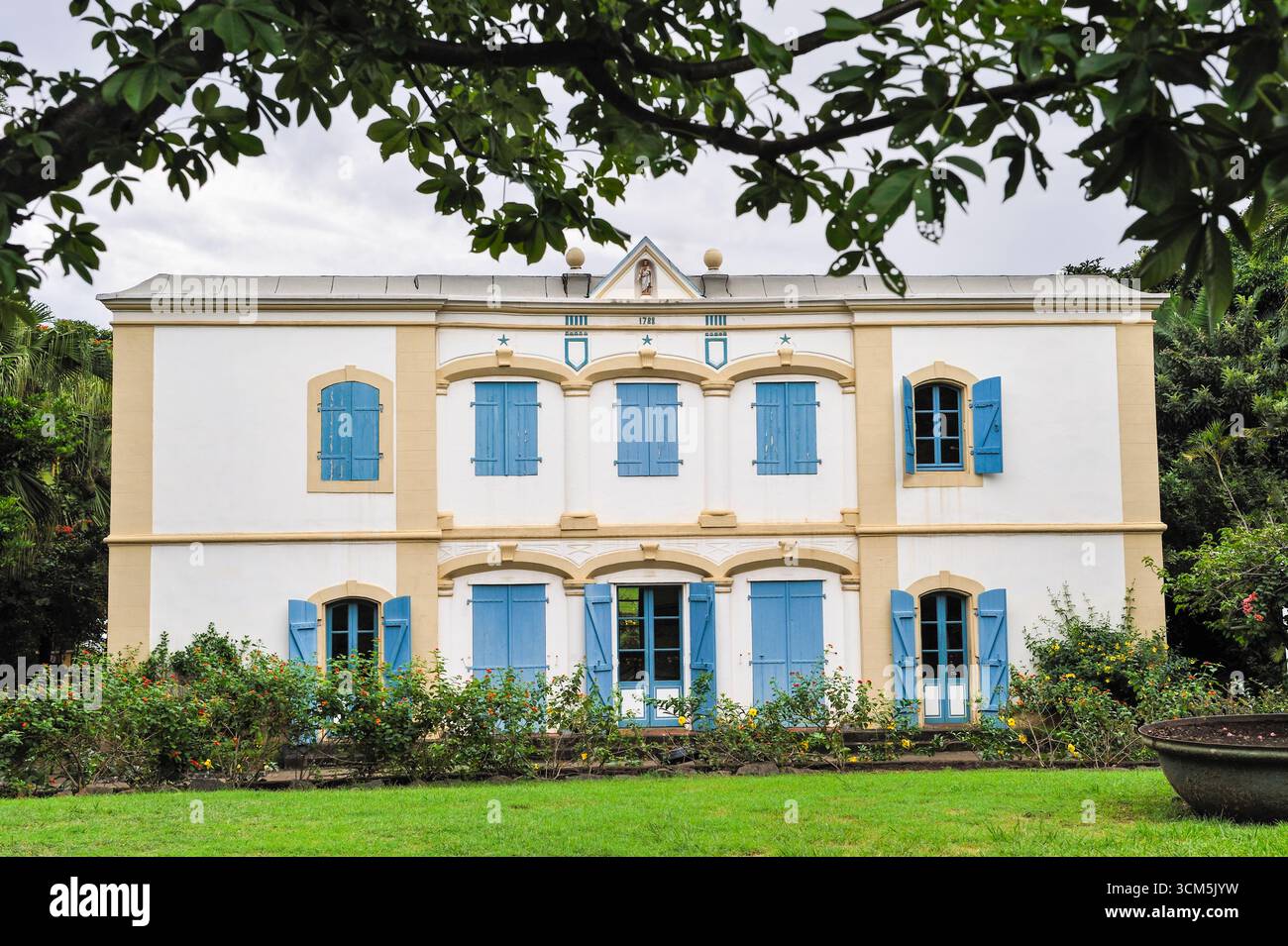 Musée de Villele installé dans le manoir colonial. Saint-Gilles-les hauts.Ile de la Réunion,Département d'outre-mer de la France,Océan Indien Banque D'Images