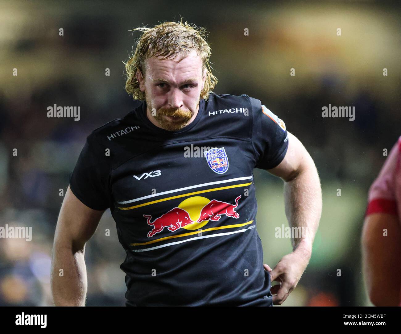 Tom Gordon de Newcastle Red Bulls lors du match de la Premiership Cup entre Newcastle Red Bulls et Harlequins à Kingston Park, Newcastle le vendredi 12 septembre 2025 (photo : Paul Jackson | MI News) crédit : MI News & Sport /Alamy Live News Banque D'Images