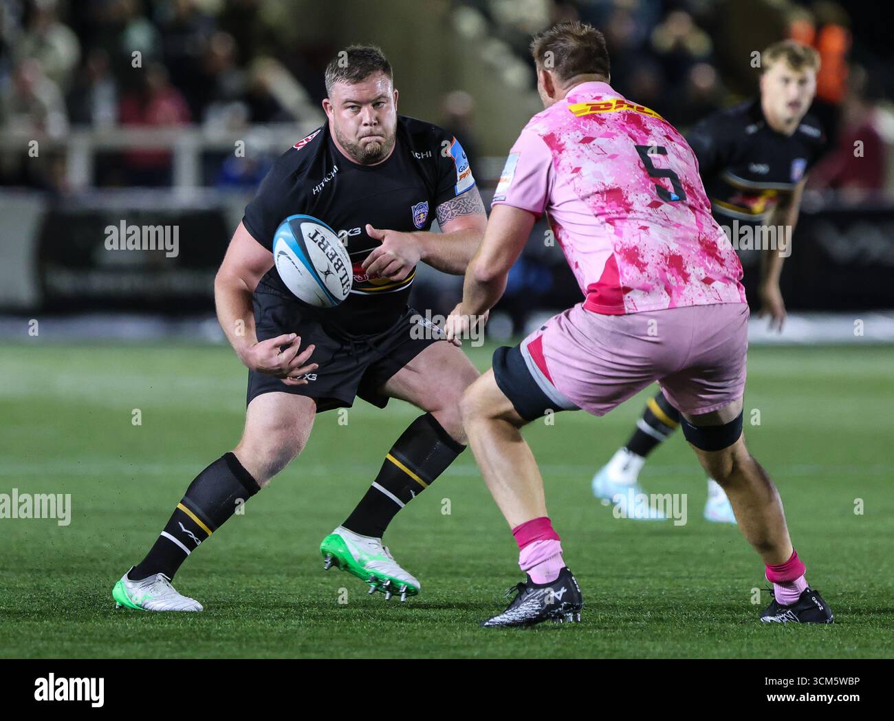 Murray McCallum de Newcastle Red Bulls lors du match de la Premiership Cup entre Newcastle Red Bulls et Harlequins à Kingston Park, Newcastle, le vendredi 12 septembre 2025 (photo : Paul Jackson | MI News) crédit : MI News & Sport /Alamy Live News Banque D'Images