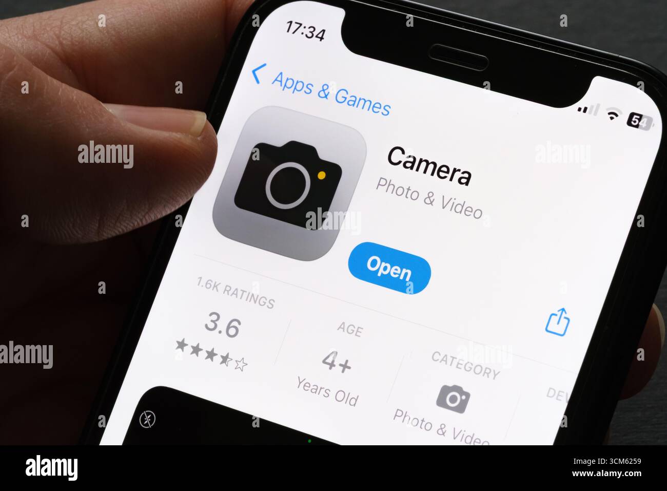 Application appareil photo Banque D'Images