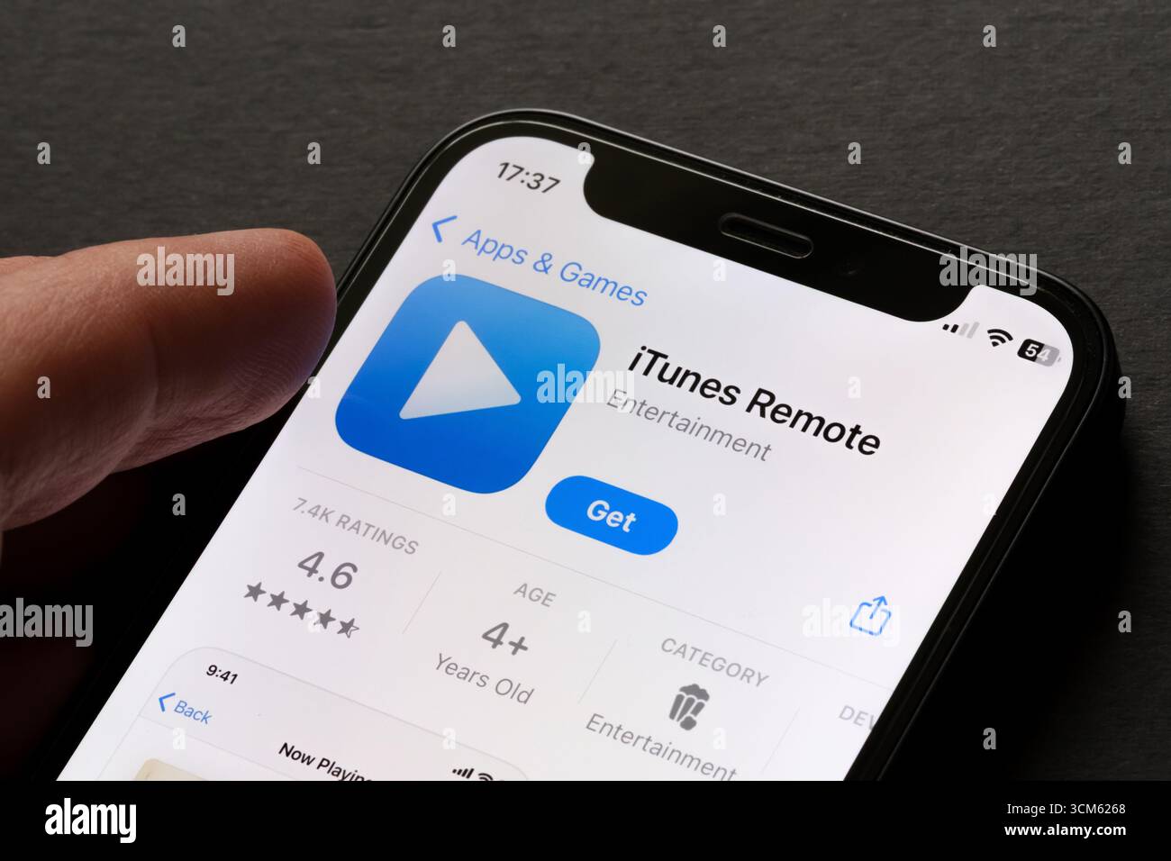 Application iTunes Remote Banque D'Images