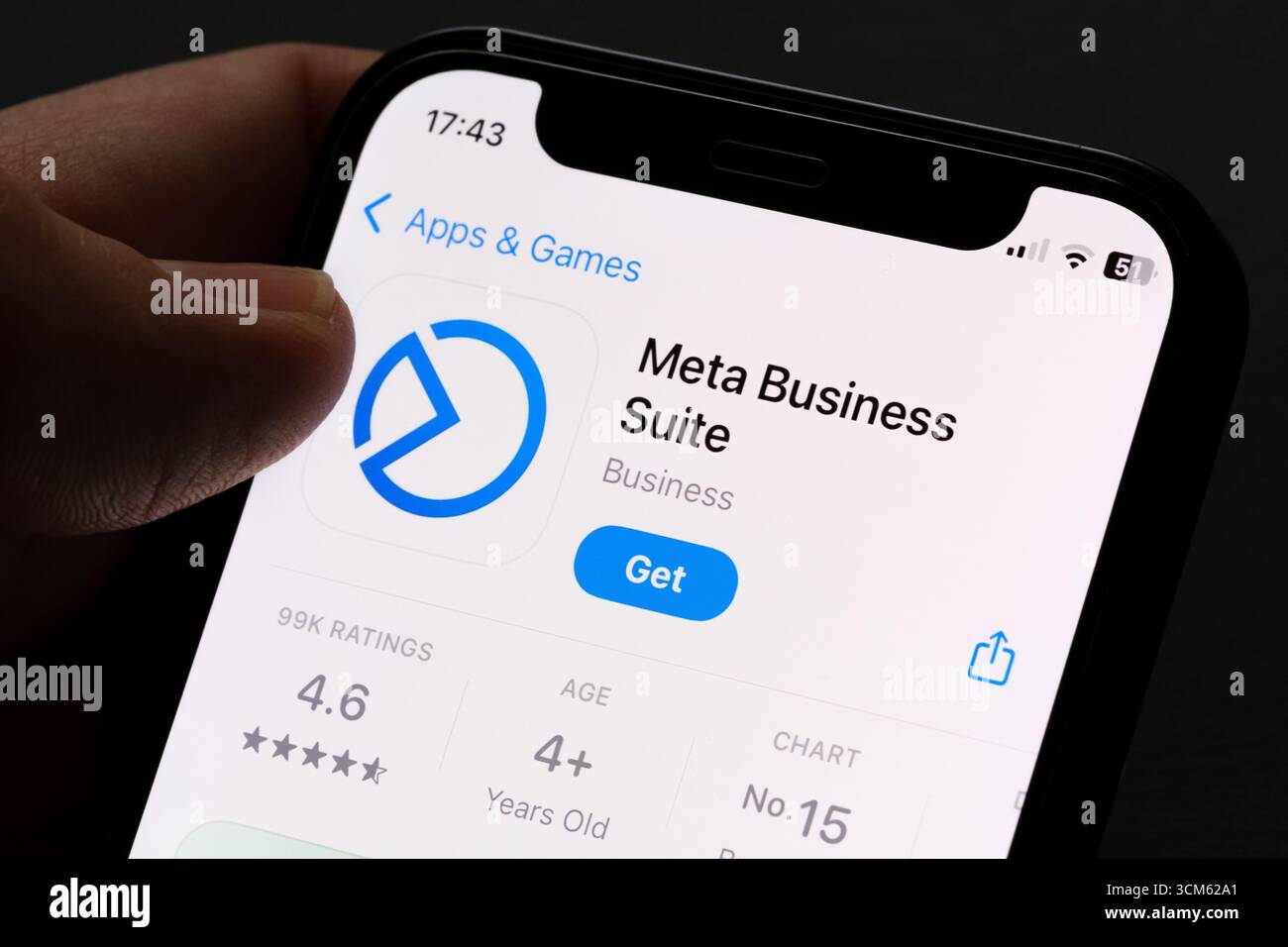 Application Meta Business suite Banque D'Images