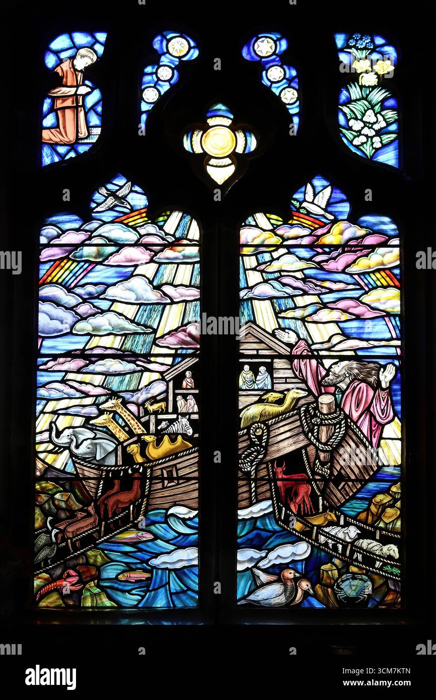 Vitrail de Noahs Ark Banque D'Images