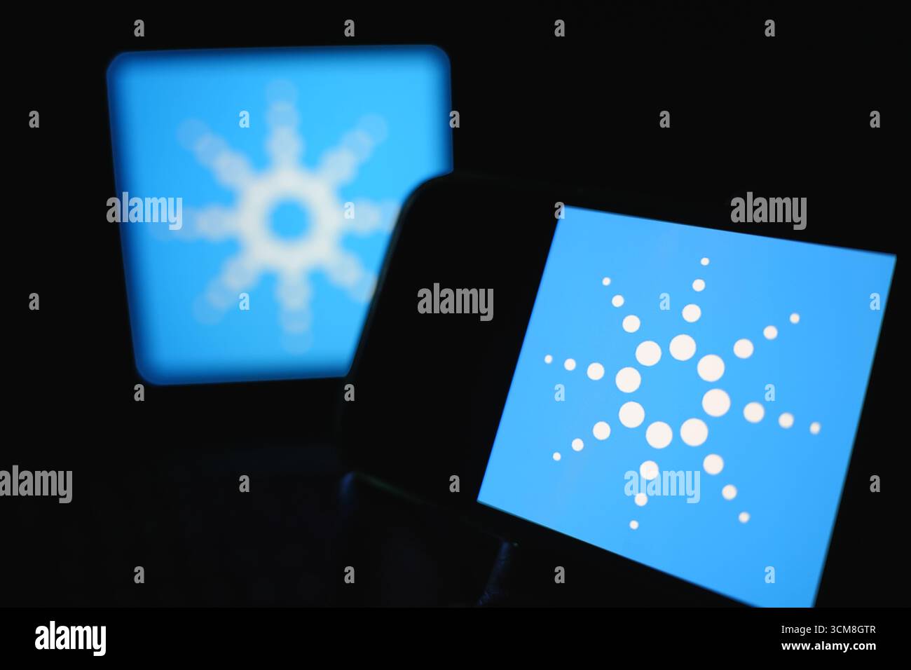 Roosendaal, pays-Bas - 14 septembre 2025 : écran de l'appareil mobile affichant le logo d'Agilent technologies. Banque D'Images