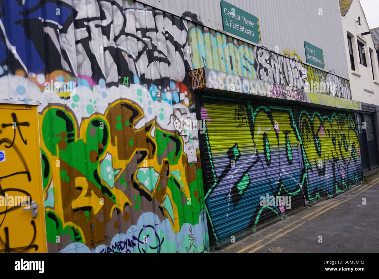 Street Art - The Lanes Brighton Banque D'Images