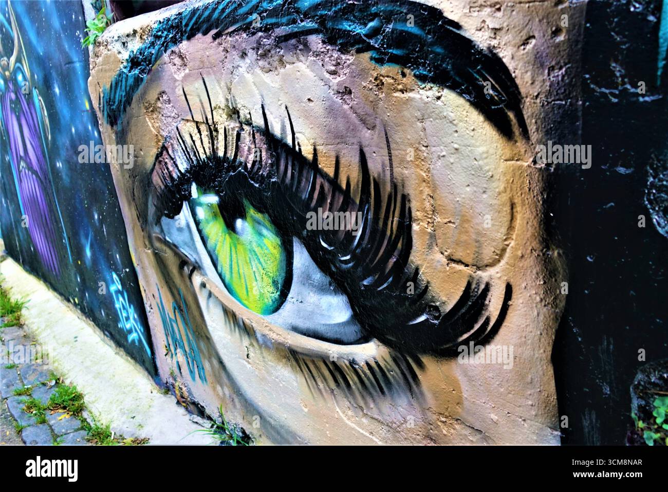 Street Art - The Lanes Brighton Banque D'Images