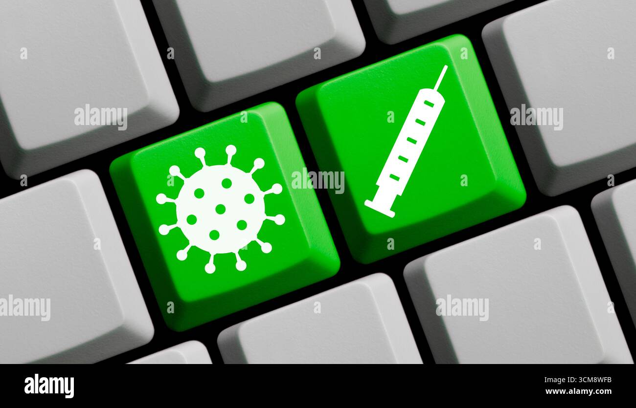 Vaccination contre le coronavirus - tout sur la vaccination, le centre de vaccination, les vaccins et le COVID-19 Banque D'Images