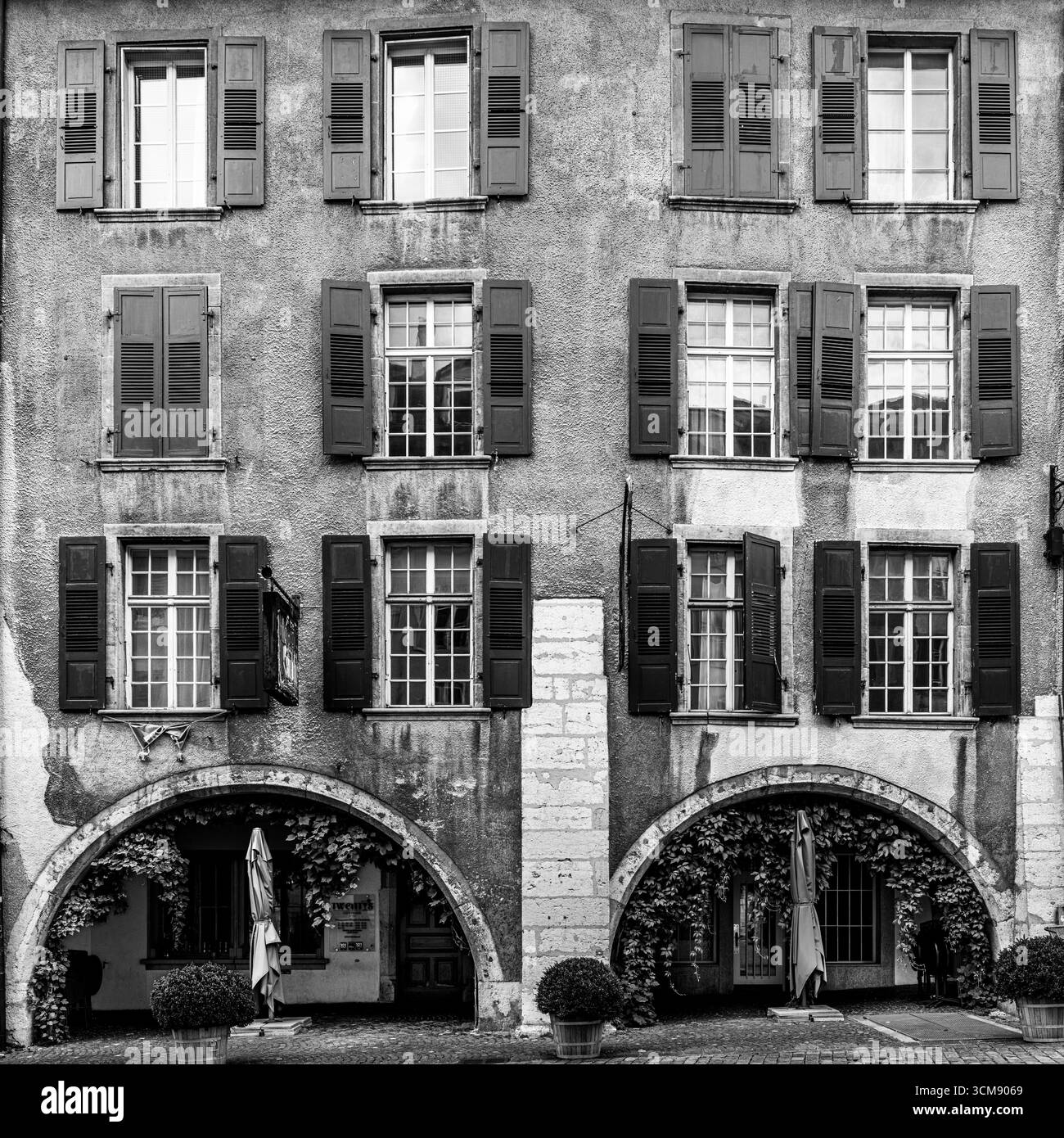 Impressions dans la vieille ville de Bienne, canton de Berne, Suisse Banque D'Images