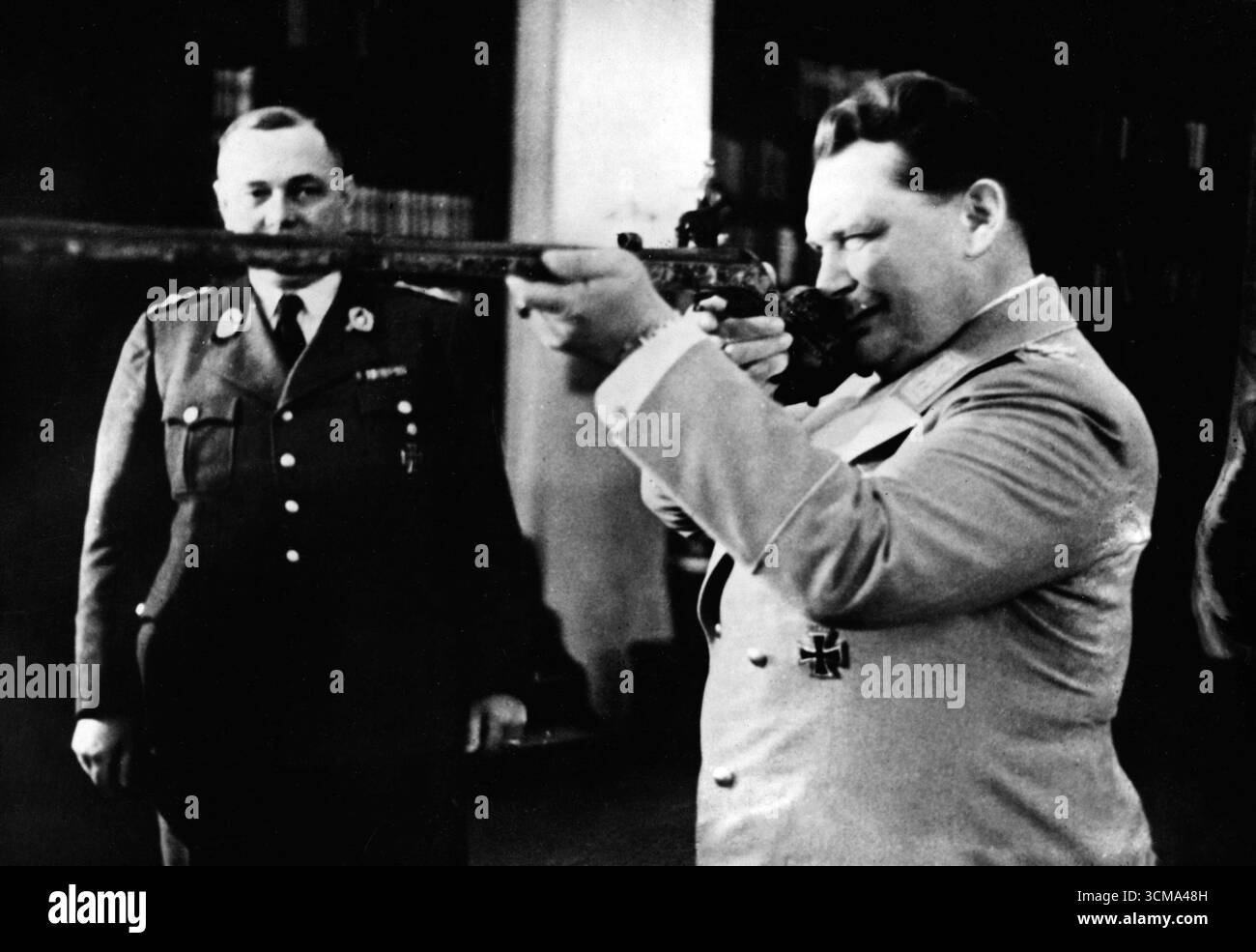 Le maréchal allemand du Reich Hermann Göring avec fusil de chasse, 1941 Banque D'Images
