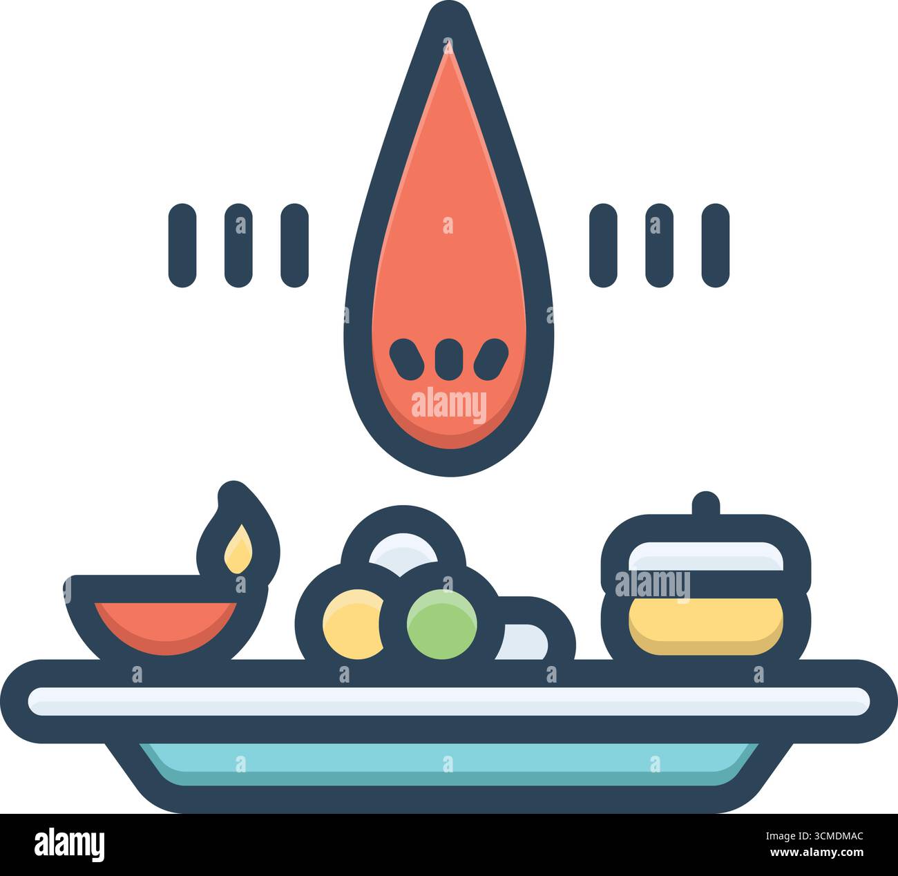 Icône pour bhai dooj, bhai Illustration de Vecteur