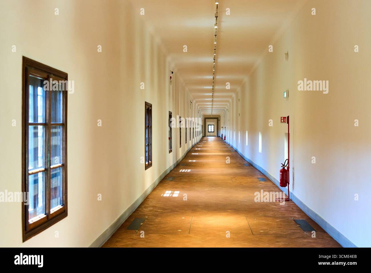 Corridoio Vasariano, Vasari Corridor, Ponte Vecchio, Florence, Toscane, Italie Banque D'Images