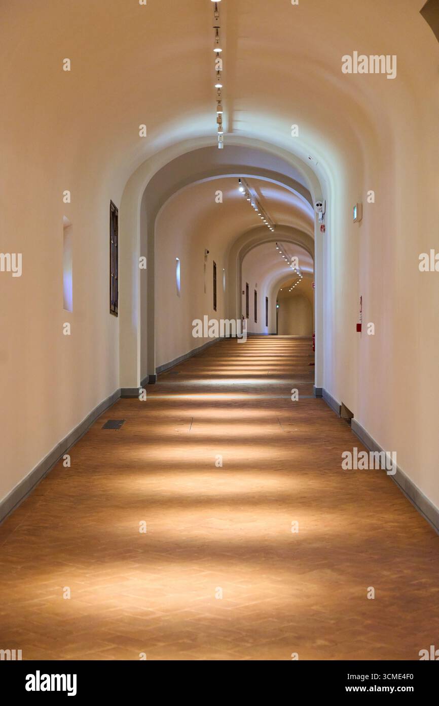 Corridoio Vasariano, Vasari Corridor, Ponte Vecchio, Florence, Toscane, Italie Banque D'Images