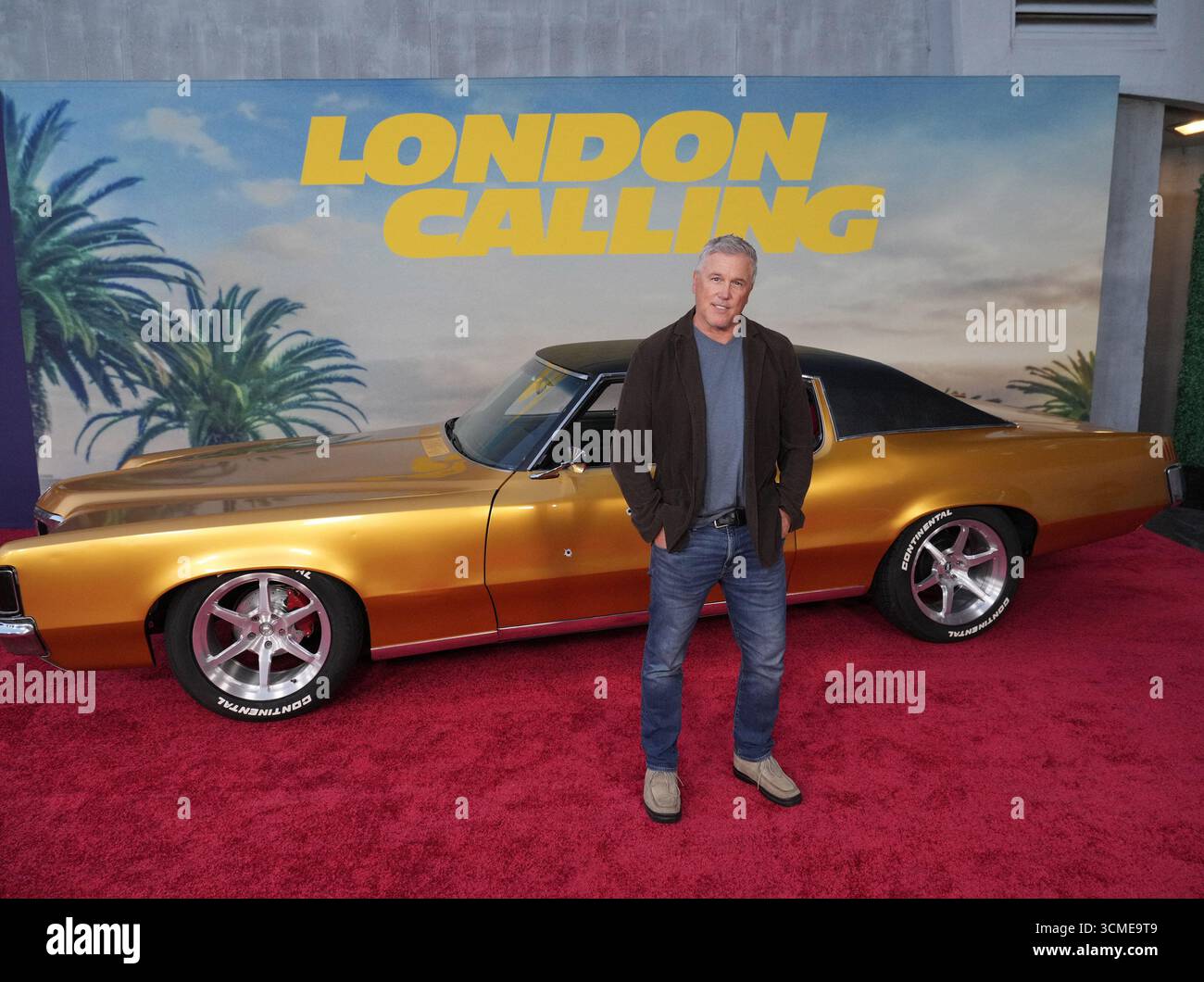 Los Angeles, États-Unis. 15 septembre 2025. Lochlyn Munro arrive au LONDON CALLING Los Angeles Premiere qui a eu lieu à l'Harmony Gold à Los Angeles, CA le lundi, ?septembre 15, 2025. (Photo de Sthanlee B. Mirador/Sipa USA) crédit : Sipa USA/Alamy Live News Banque D'Images