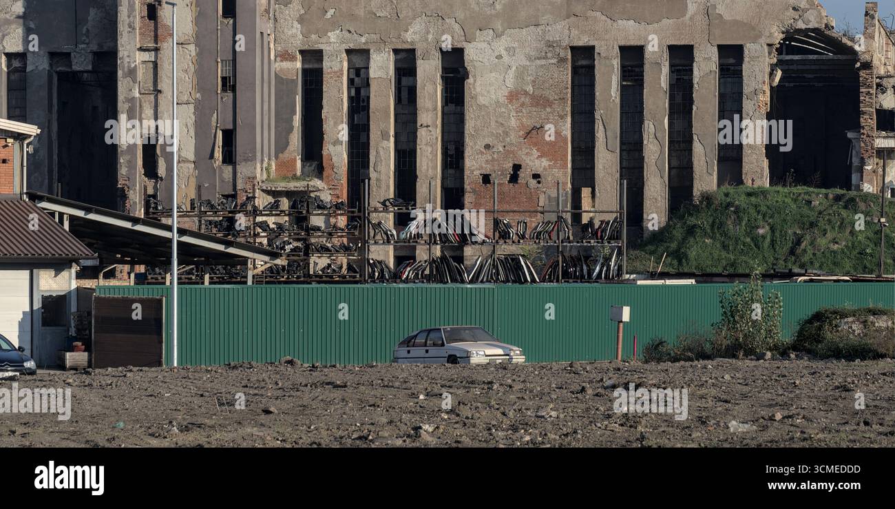 Bosnie-Herzégovine, Zenica (Mun.), zone industrielle Zenica Banque D'Images