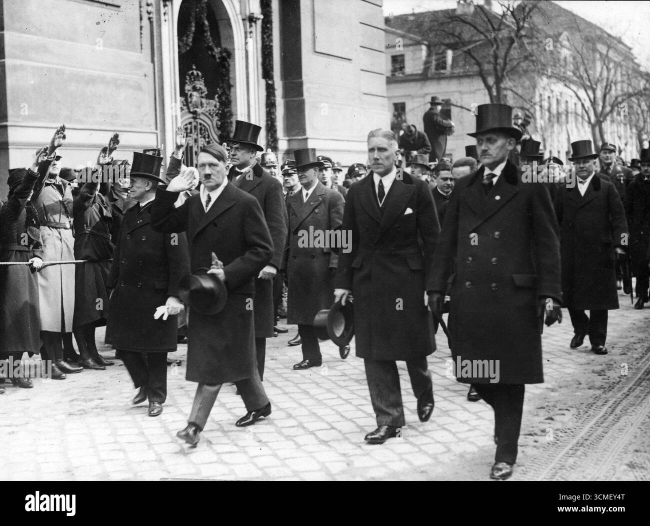Adolf Hitler à l'ouverture du Reichstag, jour de Potsdam – 21 mars 1933 Banque D'Images