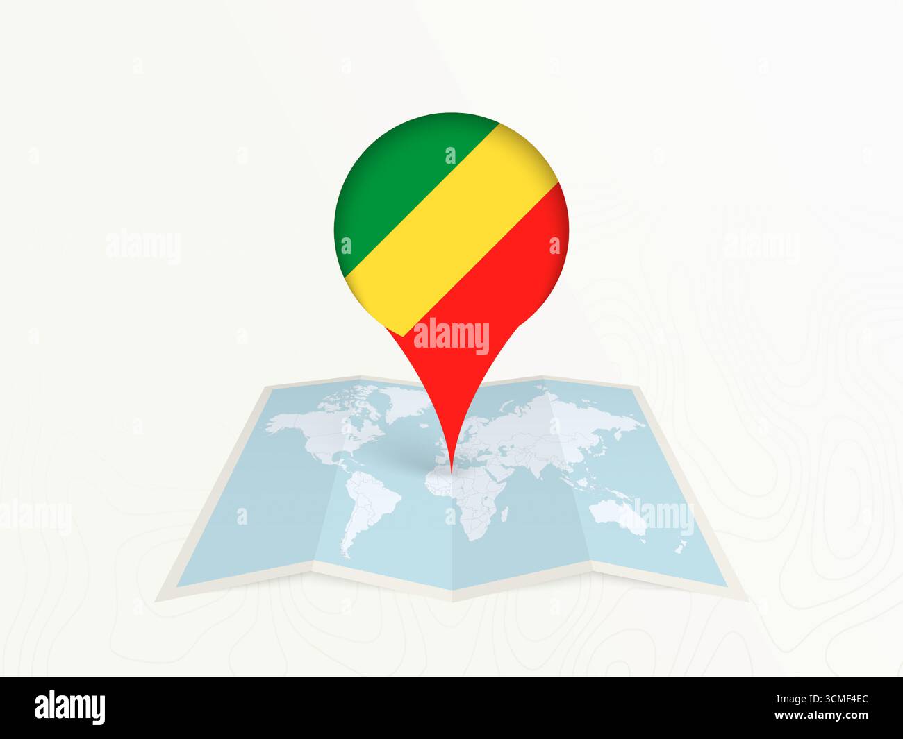 PIN carte Congo avec drapeau national sur Open World Map. Parfait pour une utilisation dans les guides de voyage, le contenu de géographie, les concepts de positionnement global et international Illustration de Vecteur PIN carte Congo avec drapeau national sur Open World Map. Parfait pour une utilisation dans les guides de voyage, le contenu de géographie, les concepts de positionnement global et international Illustration de Vecteur
