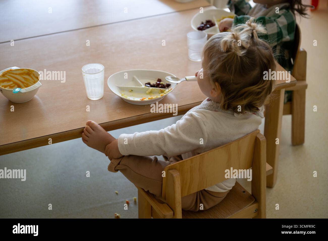 Vieilles-Forges (centre-ouest de la France) : illustration, crèche, petite enfance, garderie "les bambins d'Aunis", association de parents proposant des childca Banque D'Images
