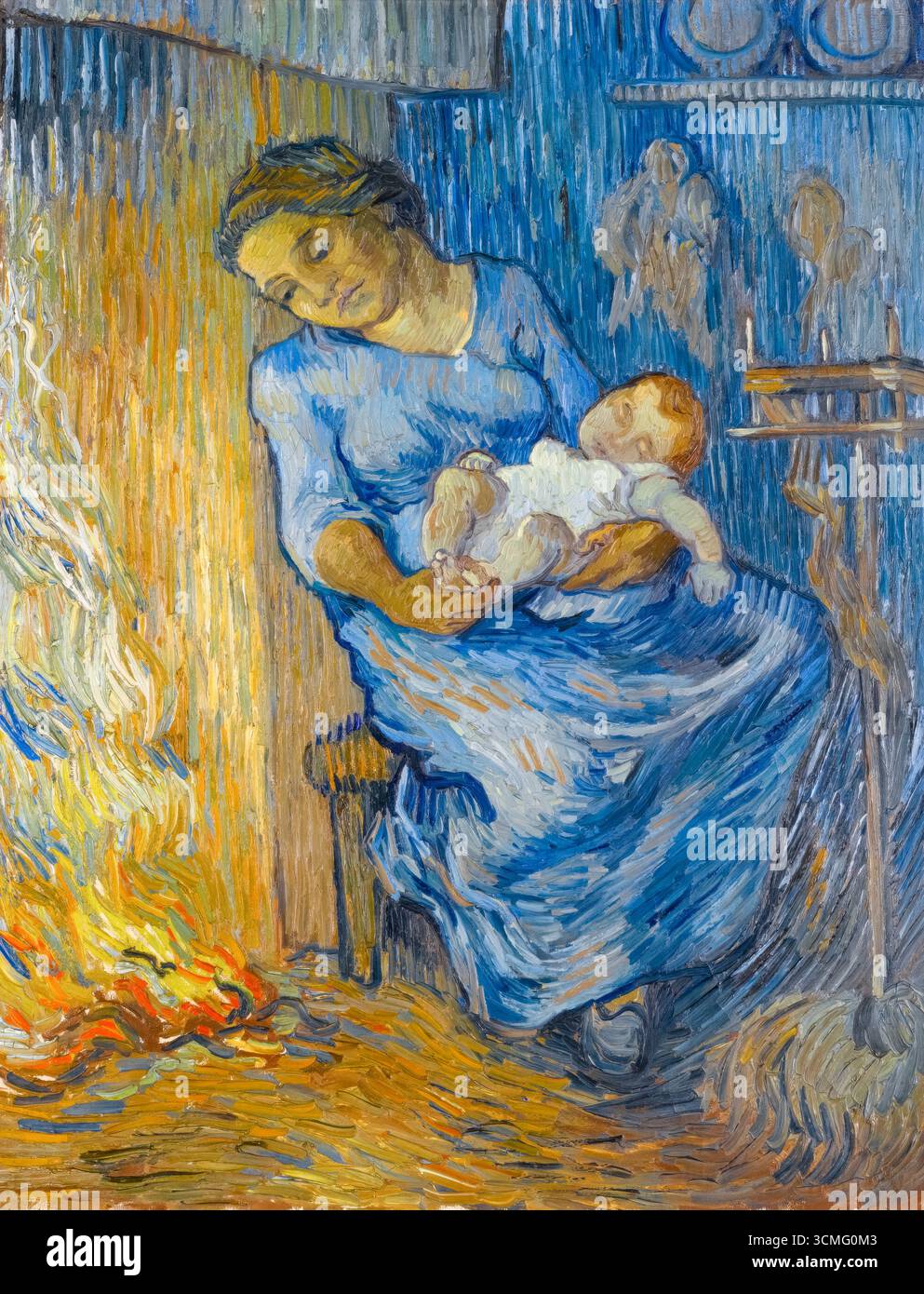 Vincent van Gogh, L'homme est en mer (d'après Virginie Demont-Breton), peinture à l'huile sur toile, 1889 Banque D'Images