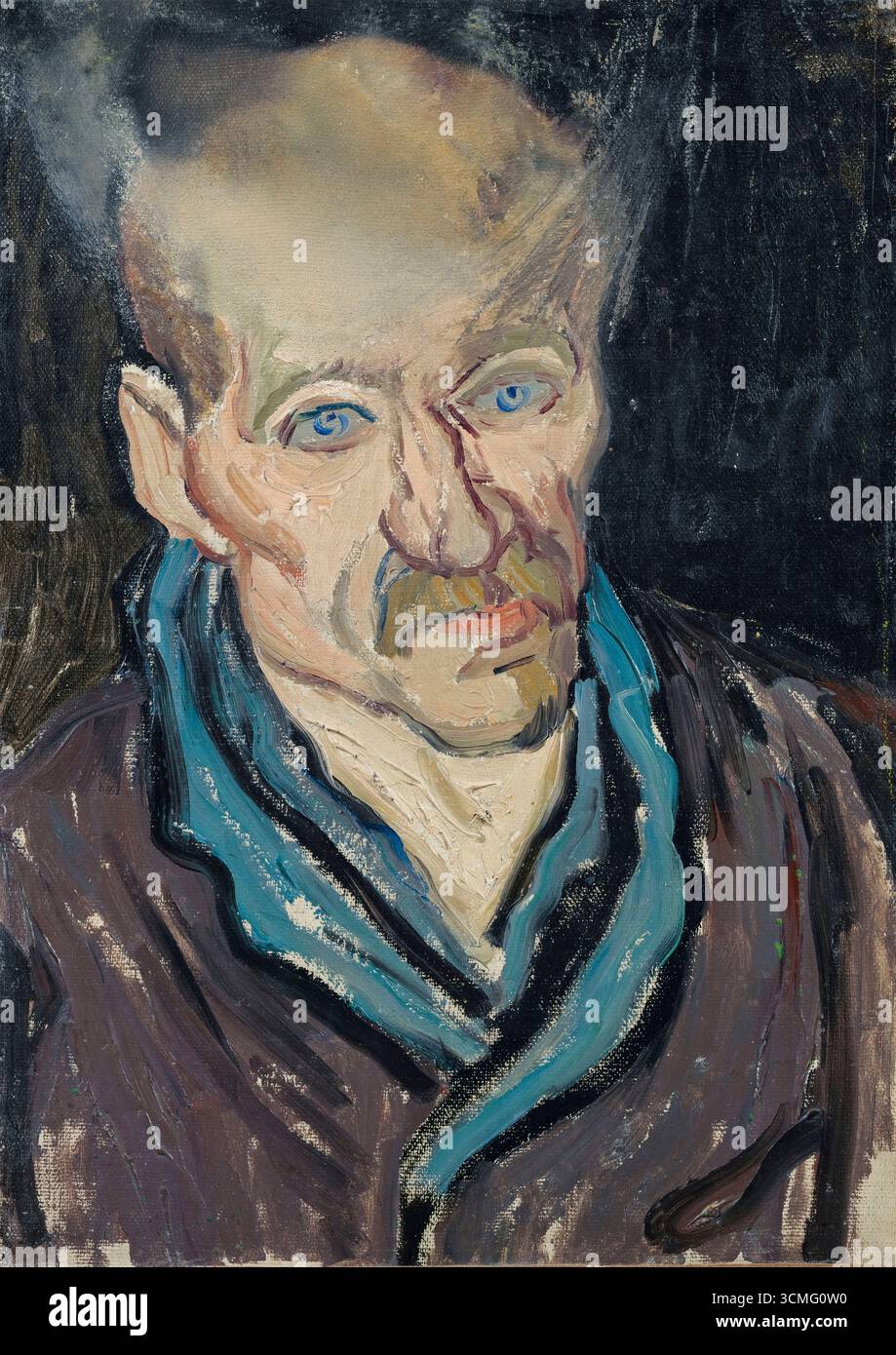 Vincent van Gogh, Portrait d'homme, peinture à l'huile sur toile, 1889 Banque D'Images
