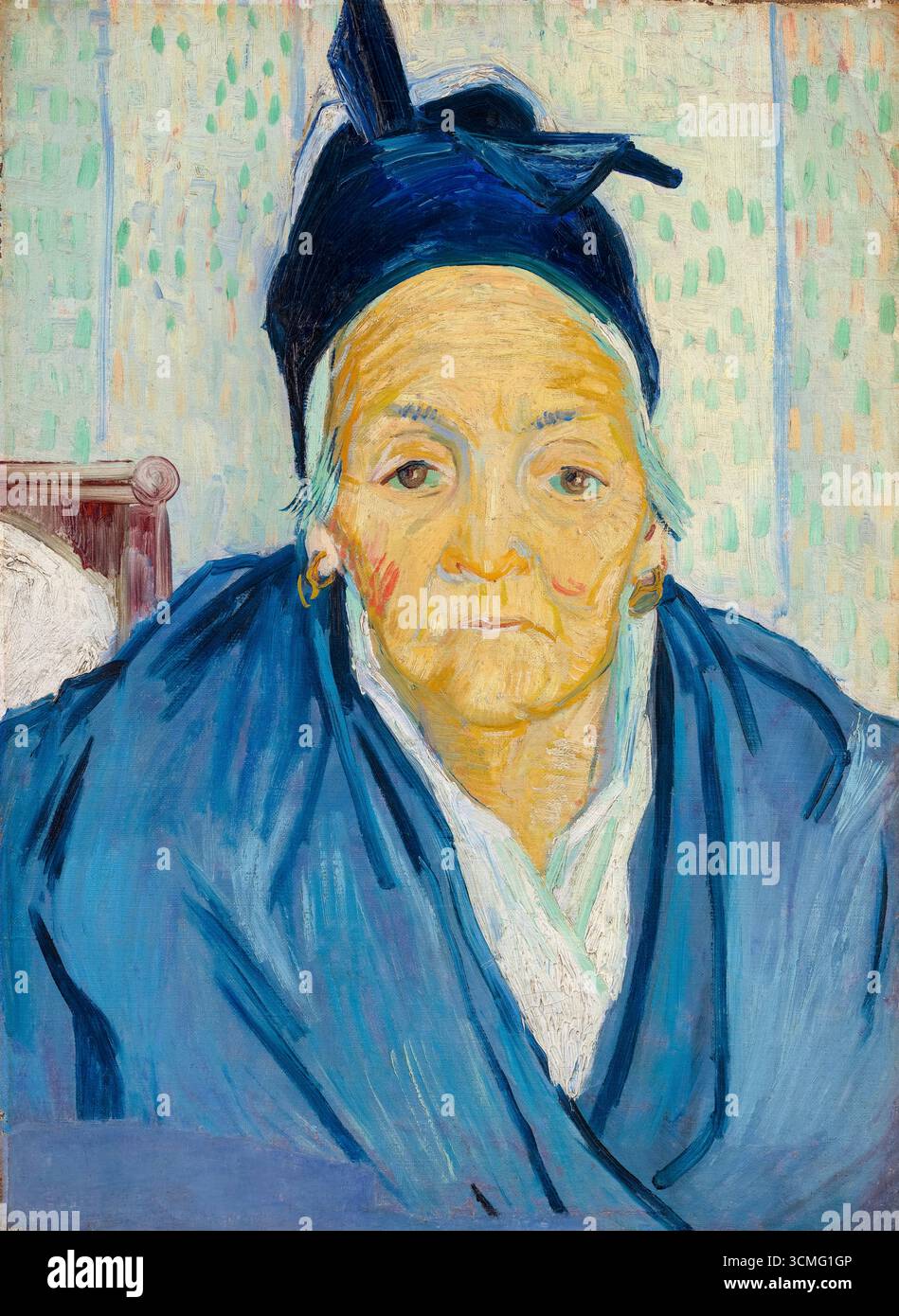 Vincent van Gogh, une vieille femme d'Arles, portrait peint à l'huile sur toile, 1888 Banque D'Images