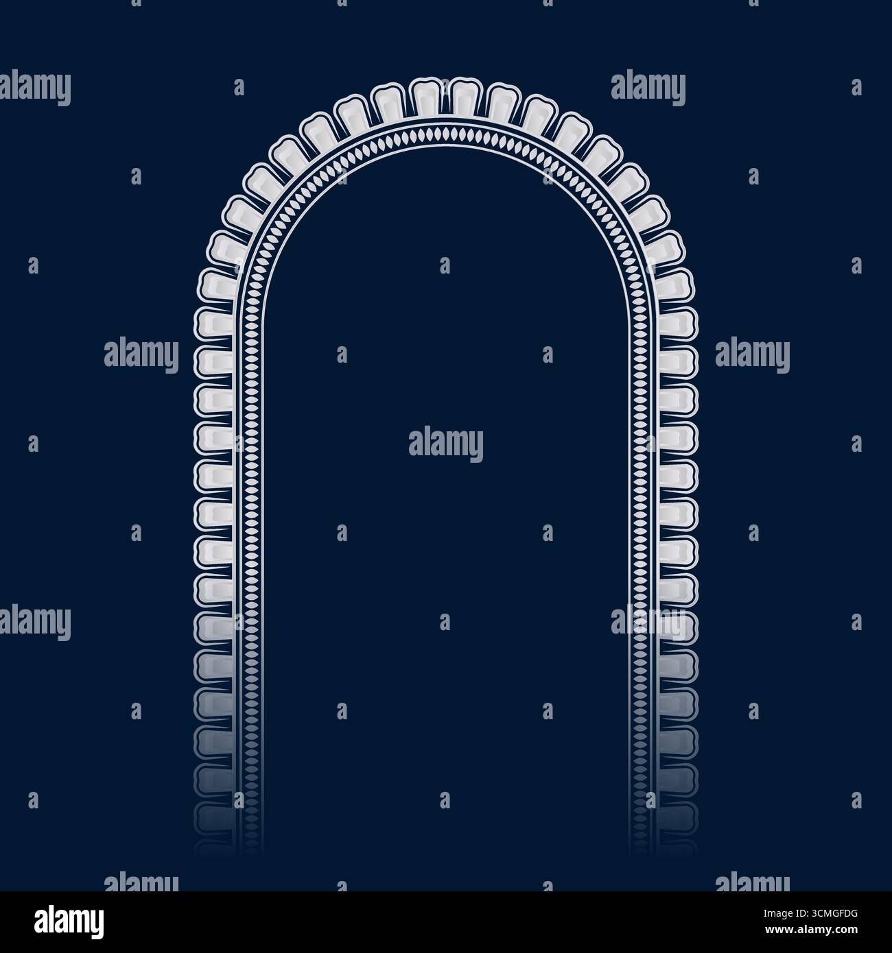 cadre, arche. Frontière de Durga Puja. activé. Durga Puja arrière-plan. Et. Conception de cadre Durga Puja Illustration de Vecteur