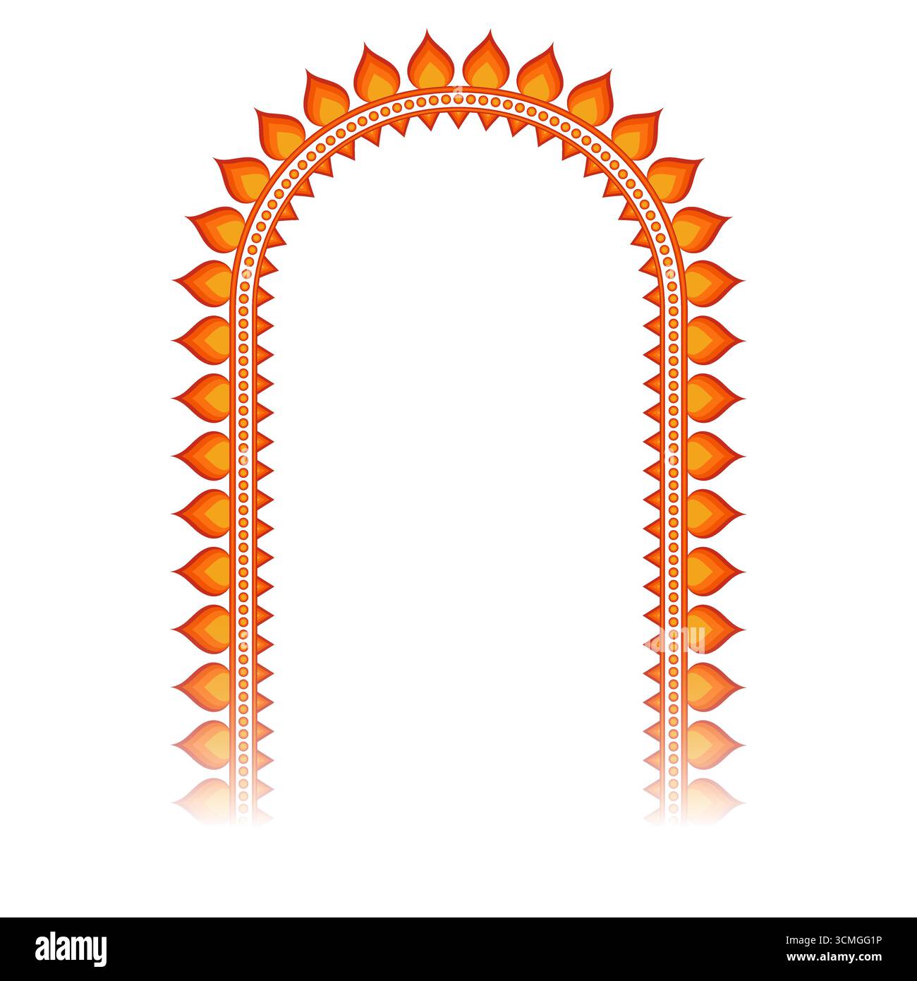 cadre, arche. Frontière de Durga Puja. activé. Durga Puja arrière-plan. Et. Conception de cadre Durga Puja Illustration de Vecteur