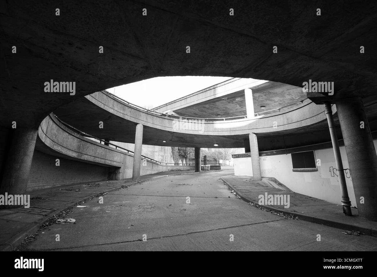 Architecture brutaliste, West North Street car Park, Aberdeen, Écosse Banque D'Images