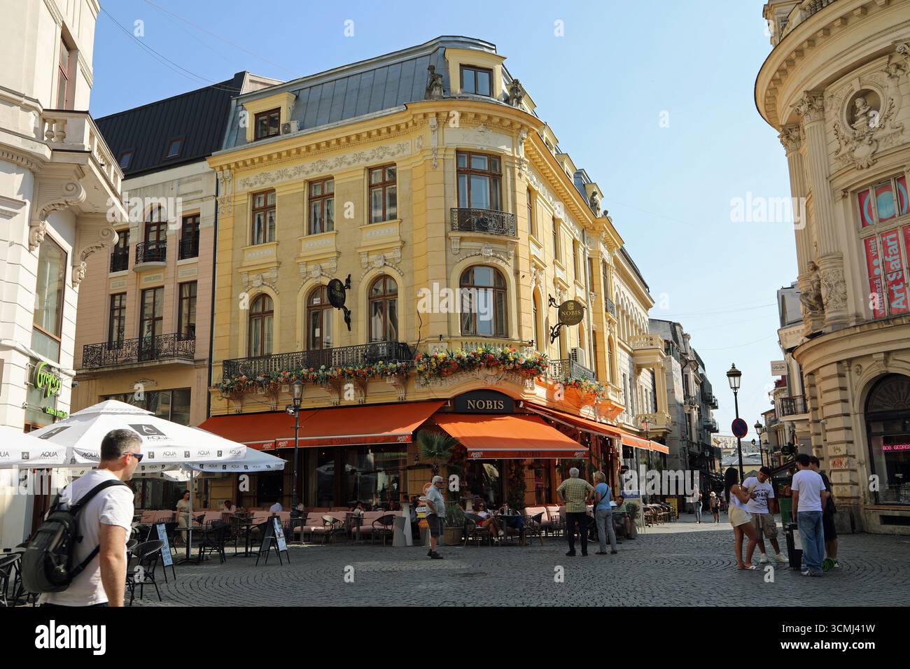 Vieille ville de Bucarest Banque D'Images