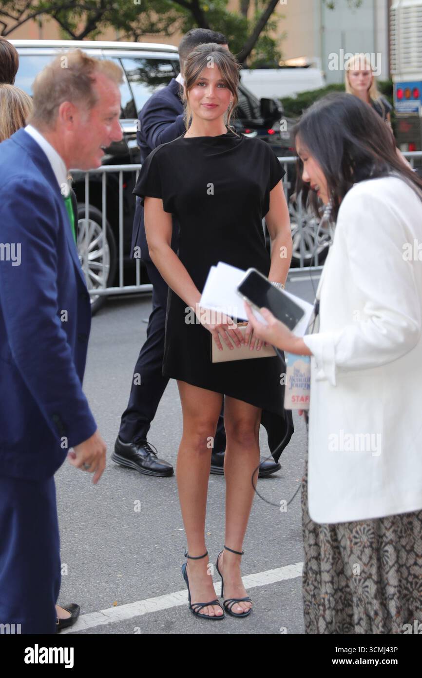 New York, États-Unis. 15 septembre 2025. Lucy Thomas assiste à la première New-yorkaise de A Big Bold Beautiful Journey au AMC Lincoln Square Theater à New York, États-Unis, le 15 septembre 2025. L'événement tapis rouge accueille les acteurs, les cinéastes et les invités spéciaux, marquant la sortie très attendue du film avec une célébration glamour de Manhattan. (Photo : Giada Papini Rampelotto/EuropaNewswire/NurPhoto) crédit : NurPhoto SRL/Alamy Live News Banque D'Images