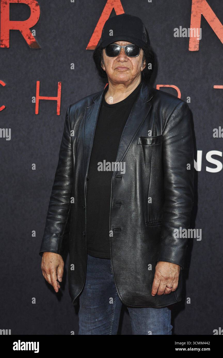 CA. 16 septembre 2025. GENE Simmons à Arrivals for THE STRANGERS - CHAPTER 2 Premiere, AMC Century City 15, Los Angeles, CA, 16 septembre 2025. Crédit : Elizabeth Goodenough/Everett Collection/Alamy Live News Banque D'Images