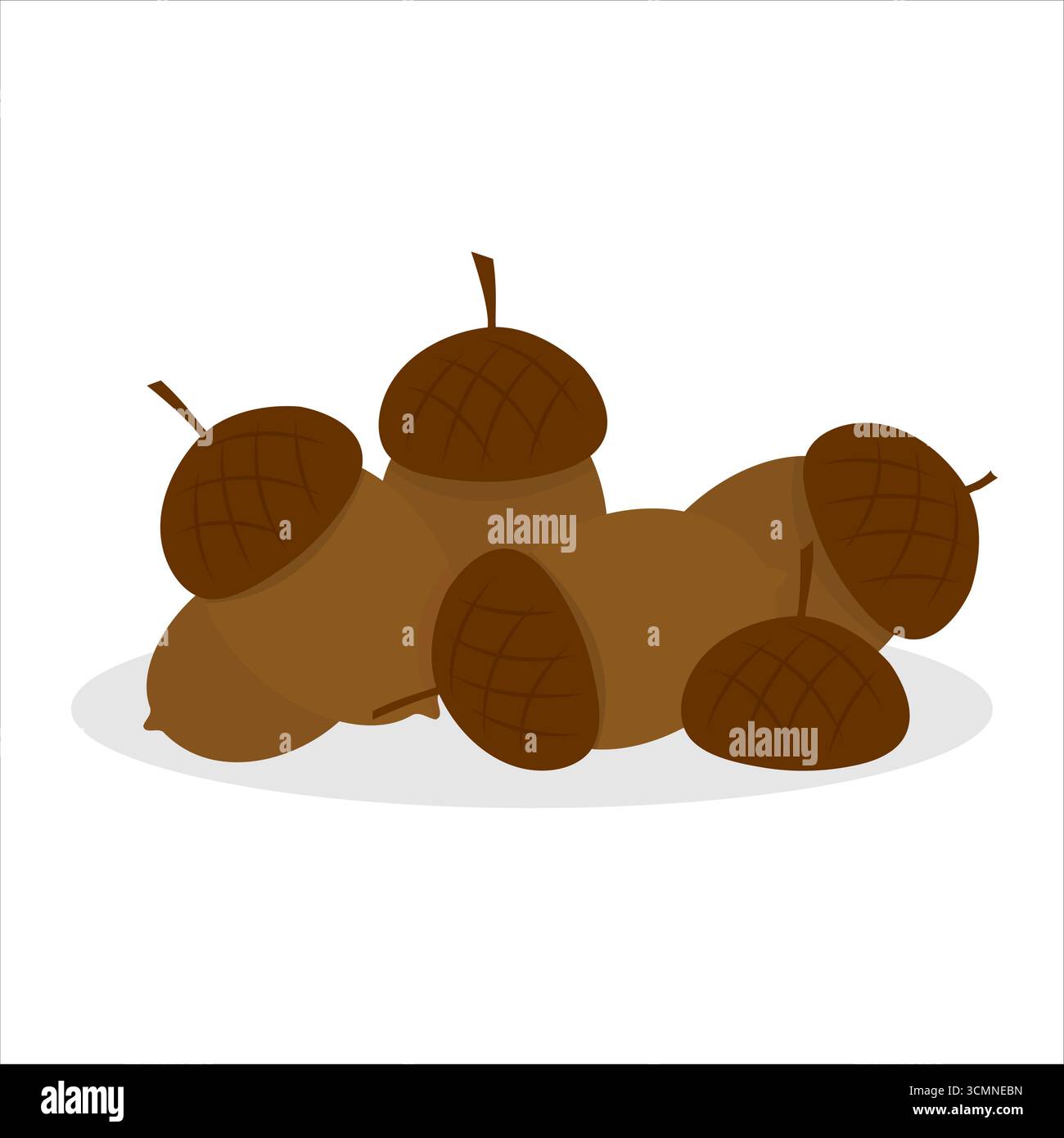 Pile de glands illustration vectorielle Illustration de Vecteur