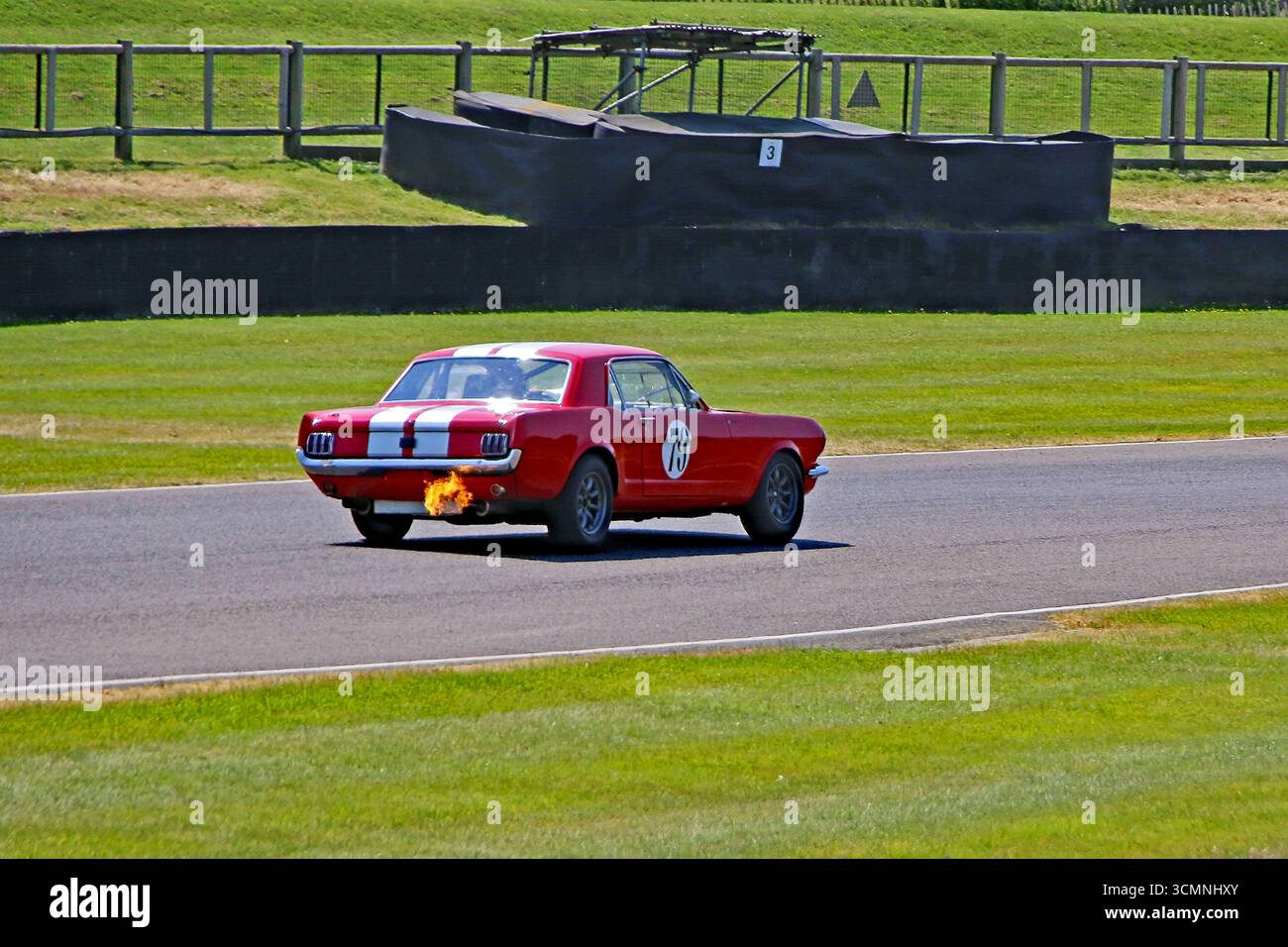 Ford Mustang au Goodwood Racing circuit Banque D'Images