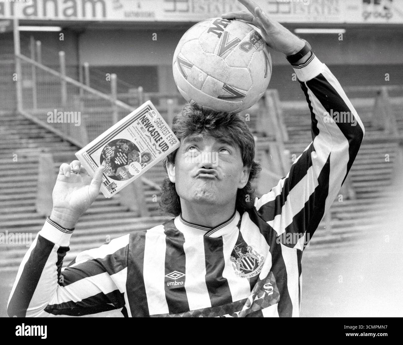 Kevin Keegan lance sa vidéo VHS Kevin Keegan's All Time Greatest Newcastle United Team à St James' Park Banque D'Images