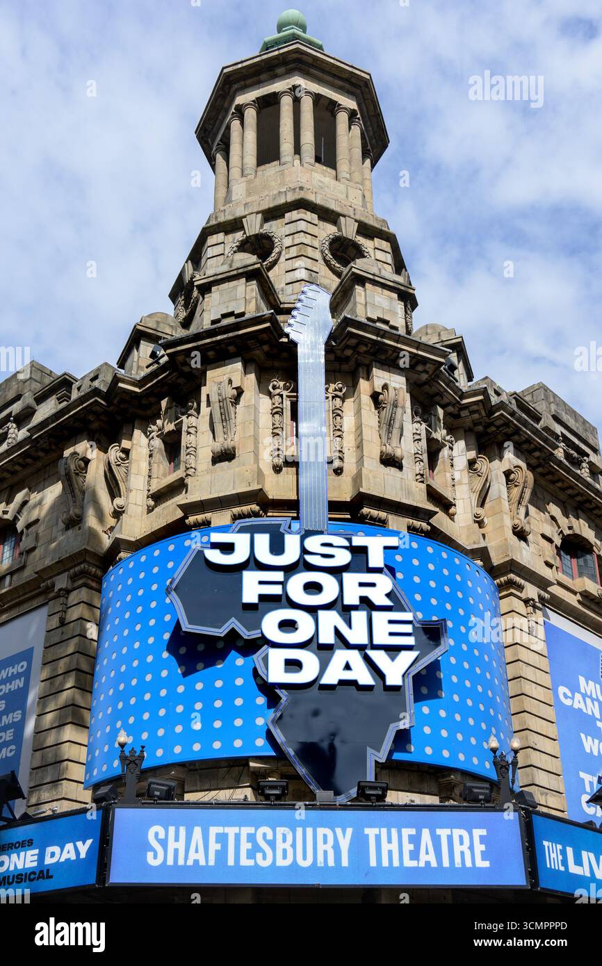 Londres, Royaume-Uni. 'Just for One Day' The Live Aid musical - au Shaftesbury Theatre. Septembre 2025 Banque D'Images
