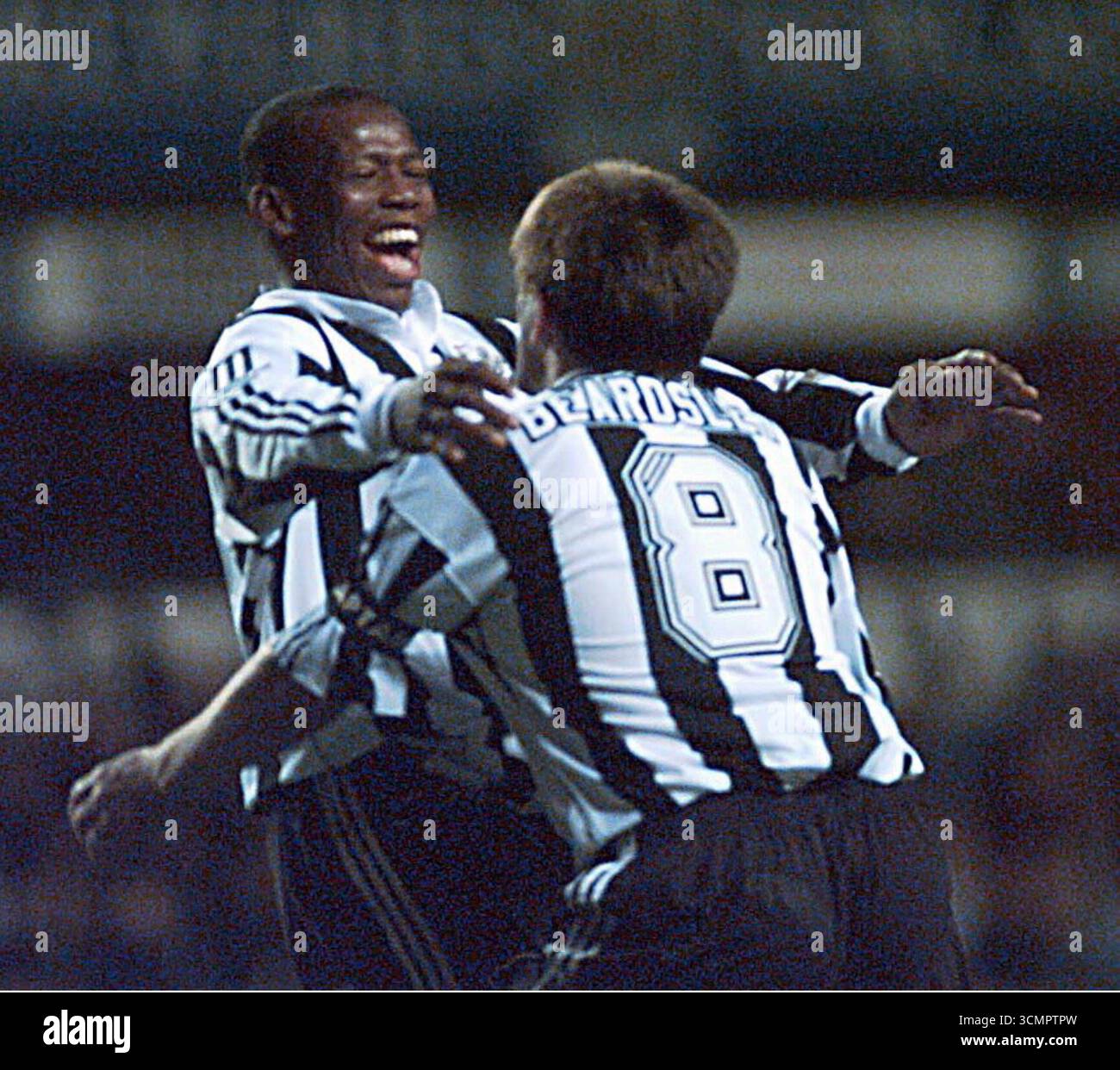 Poster Tino Asprilla Newcastle United - Affiche Football A4 - Cadeau Fan - Sans Cadre
